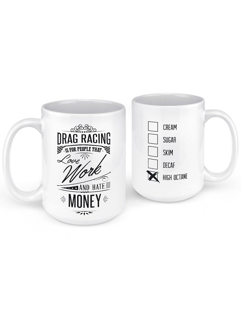 Luxe Gifting Drifting Car Racer Coffee Mug 11oz Black - Leave Tire Marks -  Drag Racing Wife Fuel Speed Racer Car Guys Circuit