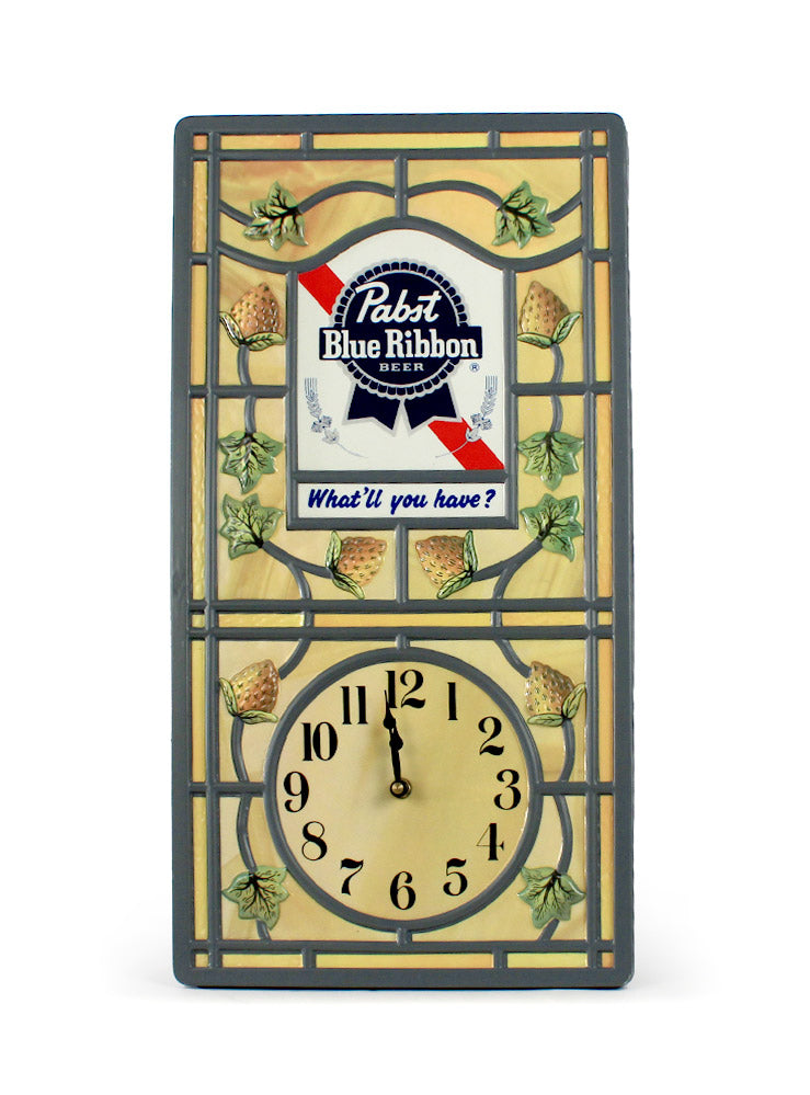 Vintage Signs - Pabst Blue Ribbon Clock | I Crave Cars