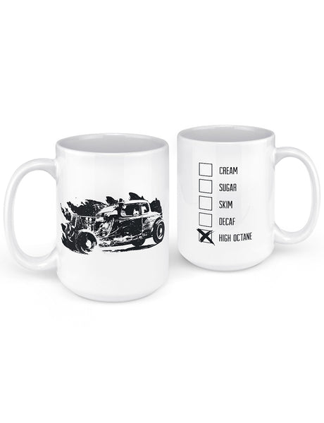 Thiswear Hot Rod Mug Set I Don't Snore I Dream I'm A Hot Rod 2 Pack 15oz Coffee Mugs Black, Size: 15 oz, White