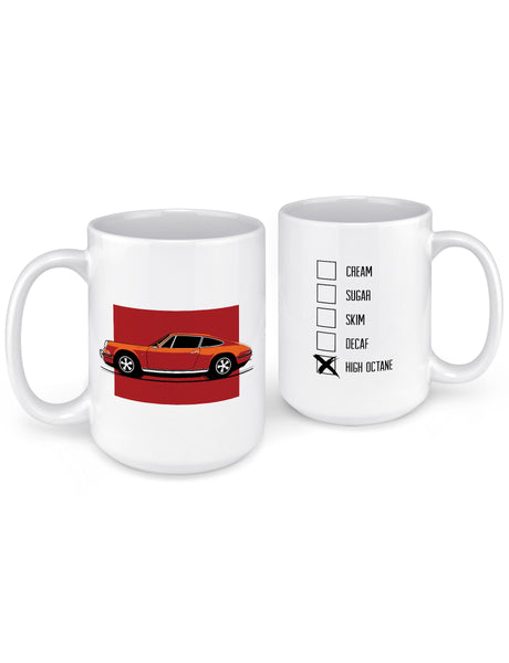 I Crave Cars 911 Sports Car Illustration Classic Car Coffee Mug 15 oz  Classic Car Gift